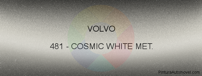 Pintura Volvo 481 Cosmic White Met.