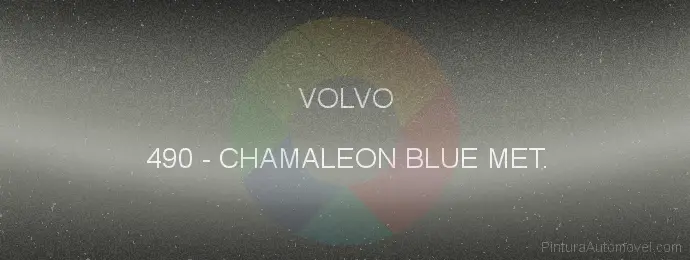 Pintura Volvo 490 Chamaleon Blue Met.