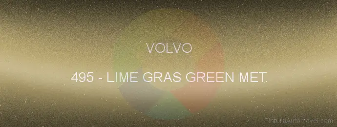 Pintura Volvo 495 Lime Gras Green Met.