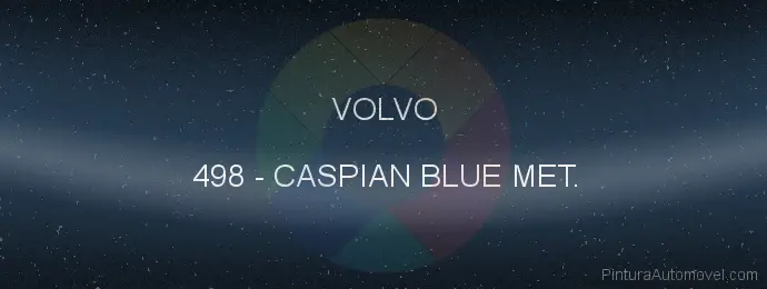 Pintura Volvo 498 Caspian Blue Met.