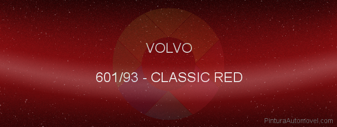 Pintura Volvo 601/93 Classic Red