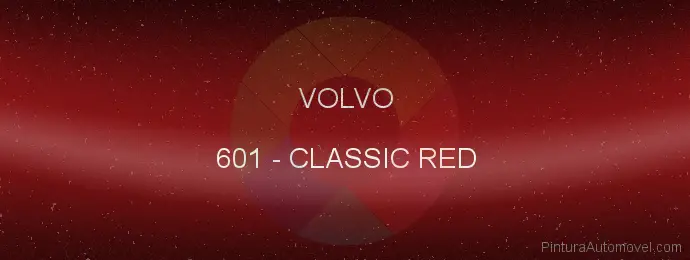 Pintura Volvo 601 Classic Red