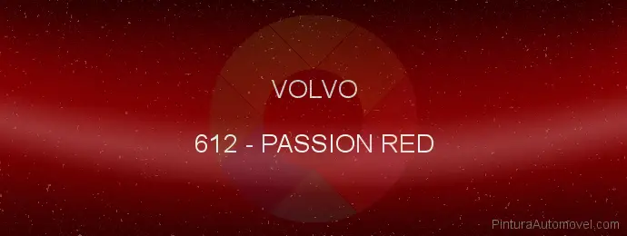 Pintura Volvo 612 Passion Red