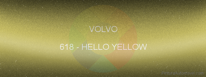 Pintura Volvo 618 Hello Yellow