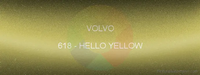 Pintura Volvo 618 Hello Yellow