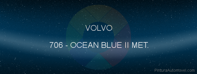 Pintura Volvo 706 Ocean Blue Ii Met.
