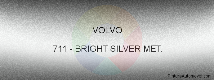 Pintura Volvo 711 Bright Silver Met.