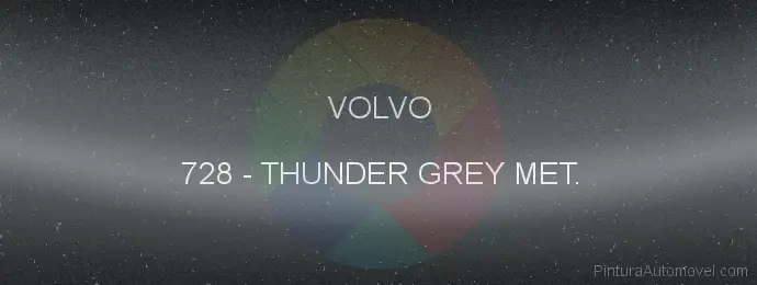 Pintura Volvo 728 Thunder Grey Met.