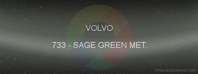 Pintura Volvo 733 Sage Green Met.