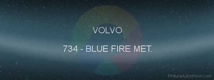 Pintura Volvo 734 Blue Fire Met.