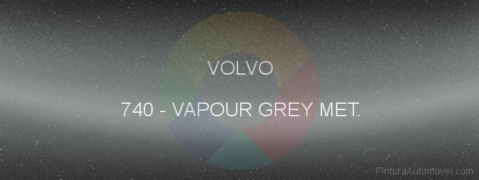Pintura Volvo 740 Vapour Grey Met.