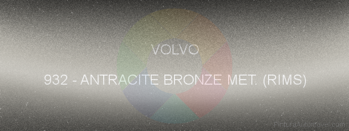 Pintura Volvo 932 Antracite Bronze Met. (rims)