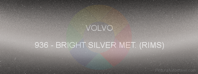 Pintura Volvo 936 Bright Silver Met. (rims)