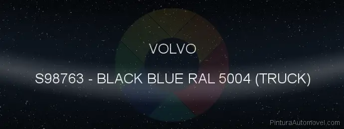 Pintura Volvo S98763 Black Blue Ral 5004 (truck)