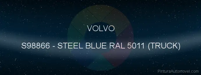 Pintura Volvo S98866 Steel Blue Ral 5011 (truck)