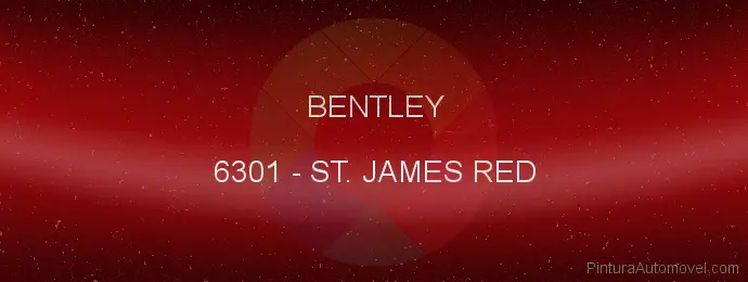 Pintura Bentley 6301 St. James Red