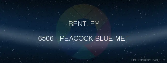 Pintura Bentley 6506 Peacock Blue Met.