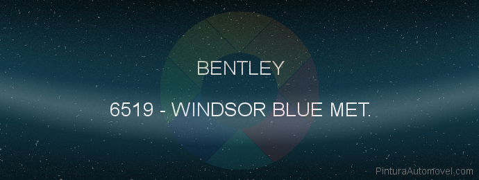 Pintura Bentley 6519 Windsor Blue Met.