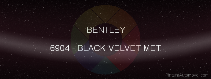 Pintura Bentley 6904 Black Velvet Met.