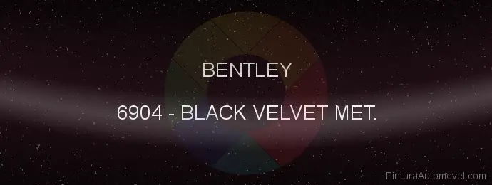 Pintura Bentley 6904 Black Velvet Met.