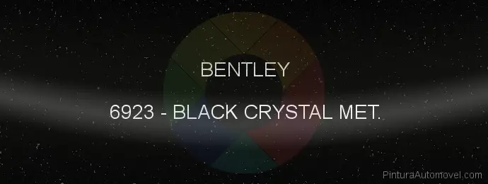 Pintura Bentley 6923 Black Crystal Met.