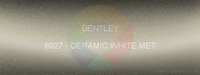 Pintura Bentley 6927 Ceramic White Met.