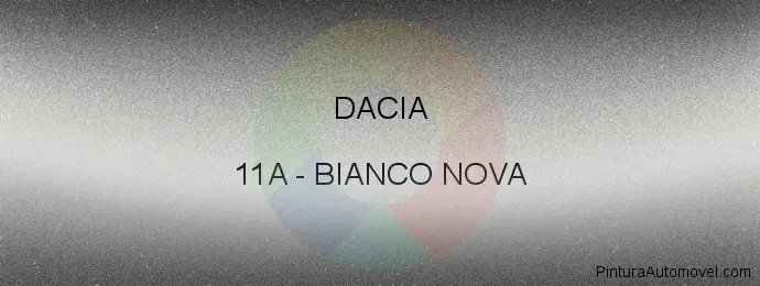 Pintura Dacia 11A Bianco Nova