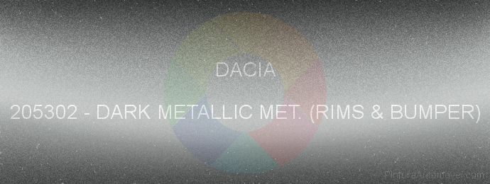 Pintura Dacia 205302 Dark Metallic Met. (rims & Bumper)