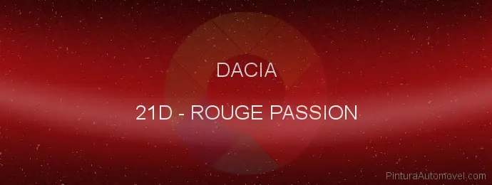 Pintura Dacia 21D Rouge Passion