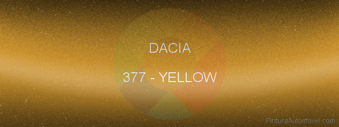 Pintura Dacia 377 Yellow