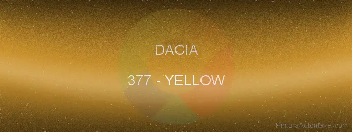 Pintura Dacia 377 Yellow