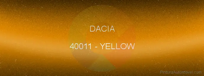 Pintura Dacia 40011 Yellow