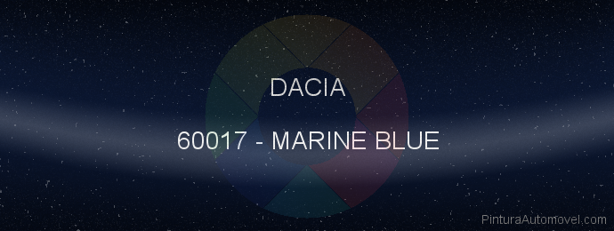 Pintura Dacia 60017 Marine Blue