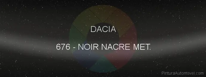 Pintura Dacia 676 Noir Nacre Met.