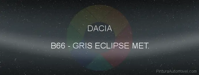 Pintura Dacia B66 Gris Eclipse Met.