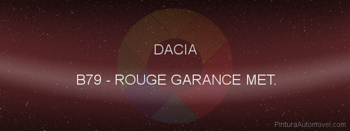 Pintura Dacia B79 Rouge Garance Met.