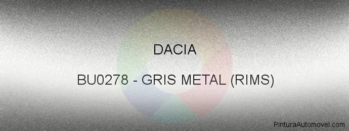 Pintura Dacia BU0278 Gris Metal (rims)