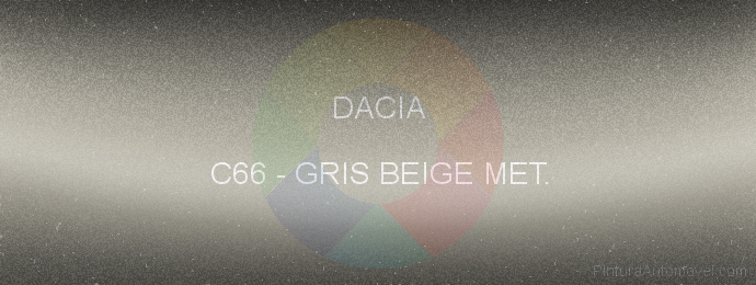 Pintura Dacia C66 Gris Beige Met.