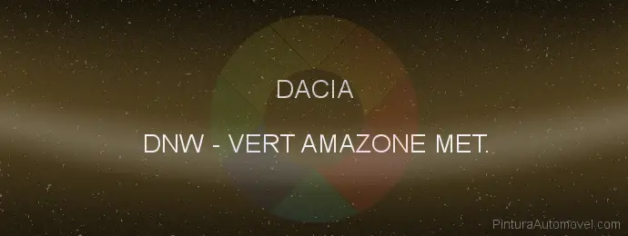 Pintura Dacia DNW Vert Amazone Met.