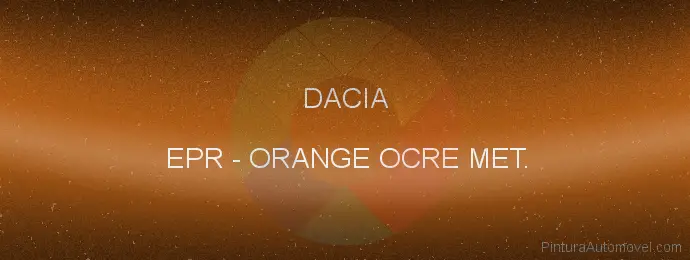 Pintura Dacia EPR Orange Ocre Met.