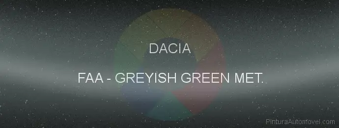 Pintura Dacia FAA Greyish Green Met.