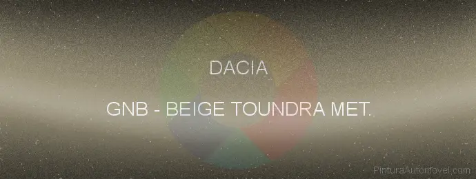 Pintura Dacia GNB Beige Toundra Met.