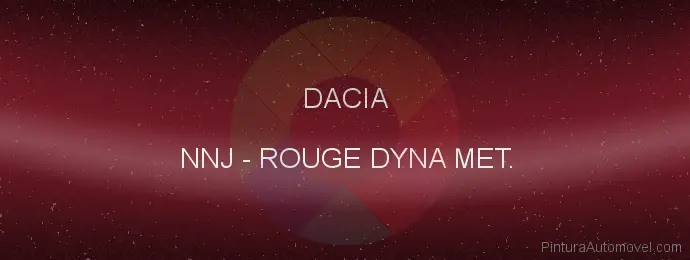 Pintura Dacia NNJ Rouge Dyna Met.