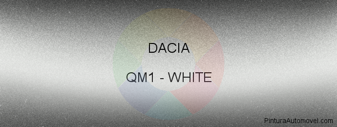 Pintura Dacia QM1 White