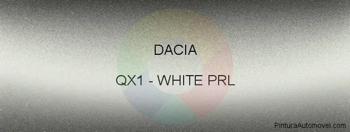 Pintura Dacia QX1 White Prl