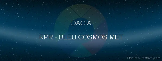 Pintura Dacia RPR Bleu Cosmos Met.