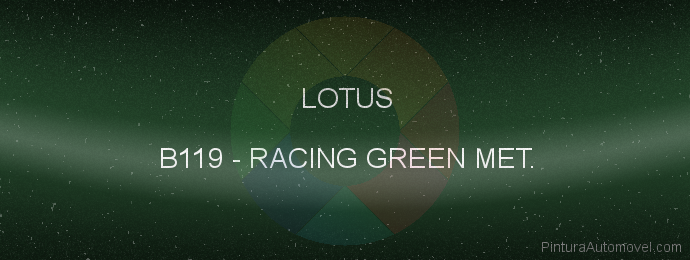 Pintura Lotus B119 Racing Green Met.
