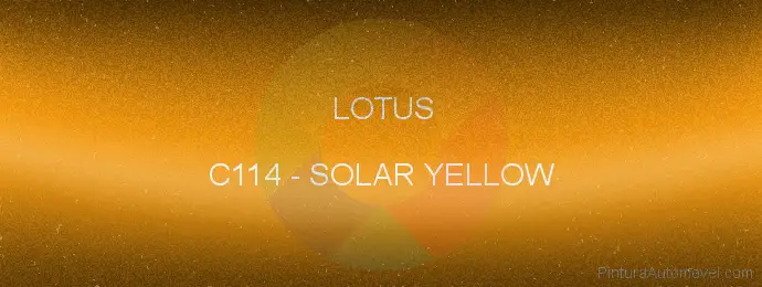 Pintura Lotus C114 Solar Yellow