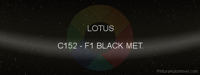 Pintura Lotus C152 F1 Black Met.