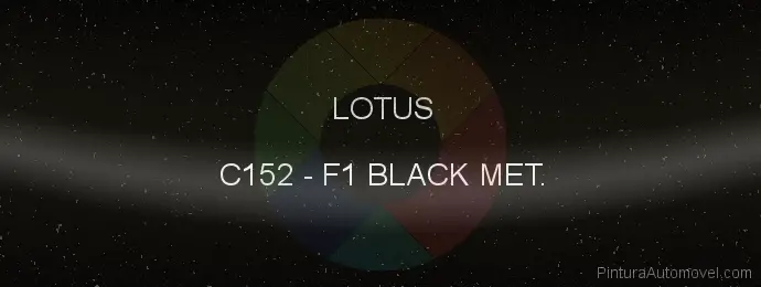 Pintura Lotus C152 F1 Black Met.